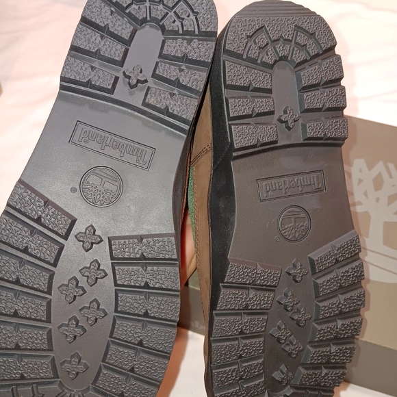 TIMBERLAND FIELD BOOTS 6inch brown beef/broccoli 6m juniors nubuck - Picture 5 of 14